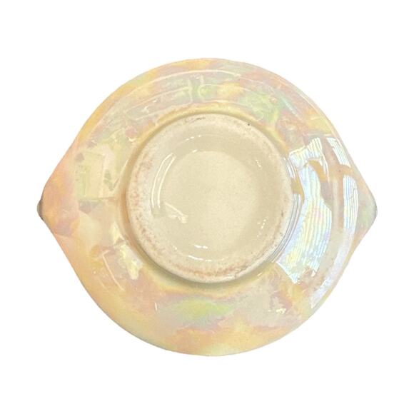 Art Deco Style 4.5” x 1.75” Pearl Co Gilt Trim Bowl - Picture 3 of 7